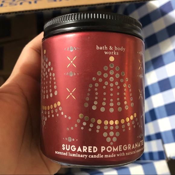 NWT Bath & Body Works Single Wick Candle SUGARED POMEGRANATE - Picture 2 of 4